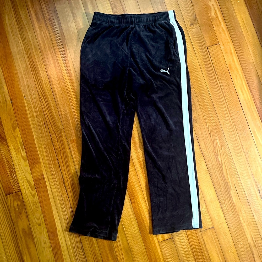 Large Black Puma Sweatpants